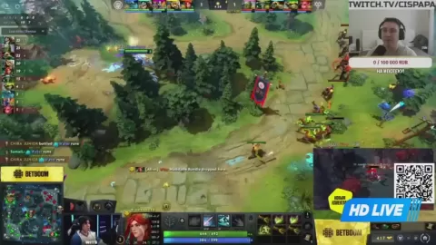 Poster siaran Team Yandex VS LGD Gaming