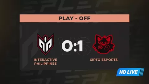 Poster siaran Interactive Philippines VS Xipto Esports