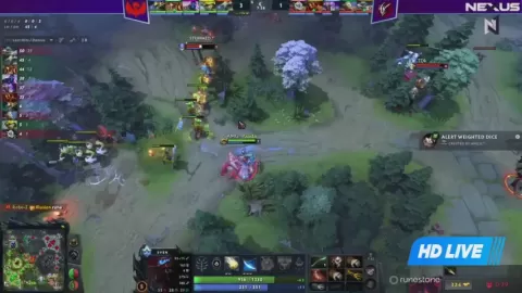 Poster siaran Teamdk VS Amaru Gaming