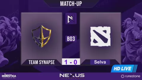 Poster siaran Team Synapse VS Selva Esports