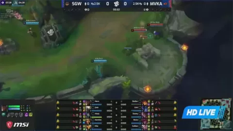Poster siaran Saigon Warriors VS MVK Academy