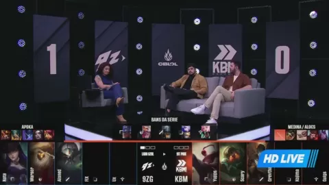 Poster siaran KaBuM! Ilha das Lendas VS 9z Globant