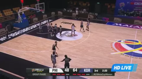 Poster siaran Philippines U18 Women VS South Korea U18 Women