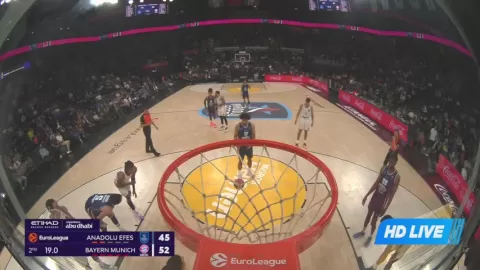 Poster siaran Anadolu Efes Istanbul VS Bayern Munchen