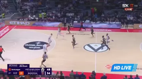 Poster siaran Virtus Bologna VS Baskonia Vitoria