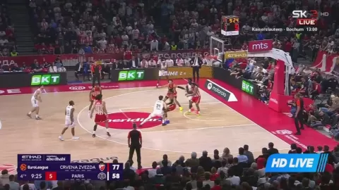 Poster siaran Crvena Zvezda Belgrade VS Paris