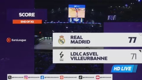 Poster siaran Real Madrid VS Lyon-Villeurbanne