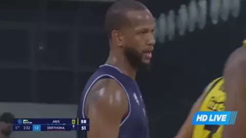 Poster siaran Aris Thessaloniki B.C. VS Derthona Basket