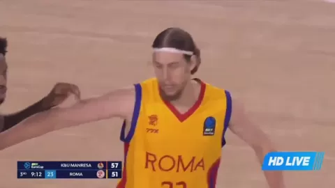 Poster siaran La Bruixa d'Or Manresa VS BC Roma SPQR