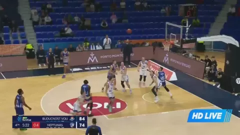 Poster siaran KK Buducnost VS Neptunas Klaipeda