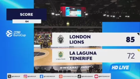 Poster siaran London Lions VS Isla De Tenerife Canarias