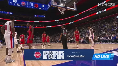 Poster siaran Detroit Pistons vs Toronto Raptors