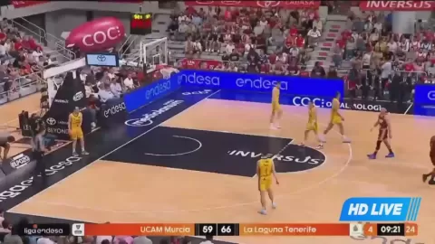 Poster siaran UCAM Murcia CB VS Isla De Tenerife Canarias