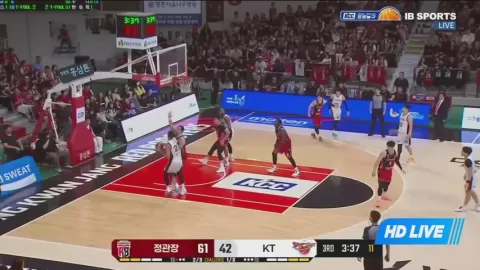 Poster siaran Anyang JungKwanJang Red Boosters VS Suwon KT Sonicboom