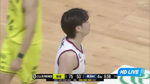Poster siaran Sendai 89ers VS Yokohama B-Corsairs