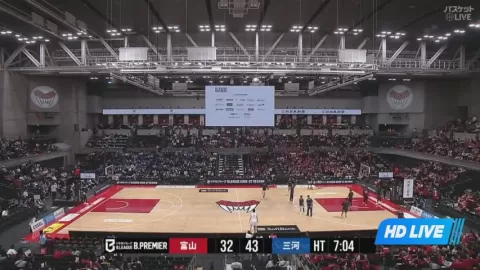 Poster siaran Toyama Grouses VS SeaHorses Mikawa