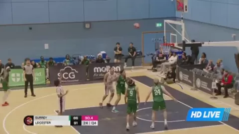 Poster siaran Surrey 89ers VS Leicester Riders