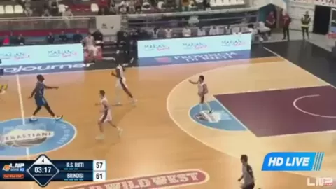 Poster siaran Real Sebastiani Rieti VS New Basket Brindisi