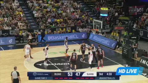 Poster siaran Bizkaia Bilbao Basket VS Slavia Prague ERA NBK