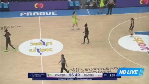 Poster siaran ZVVZ USK Prague Women VS Bourges Basket Women