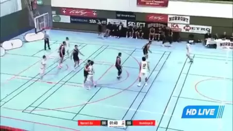 Poster siaran Norrort Basket VS Huddinge