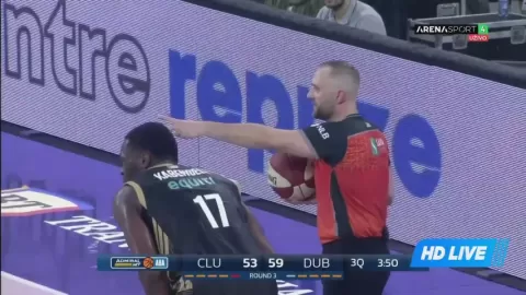Poster siaran U-Mobitelco BT Cluj Napoca VS Dubai