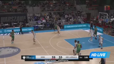 Poster siaran Dziki Warszawa VS AEK Larnaca