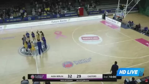 Poster siaran ALBA Berlin Women VS Castors Braine (w)