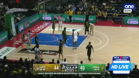 Poster siaran UST Growling Tigers VS FEU Tamaraws