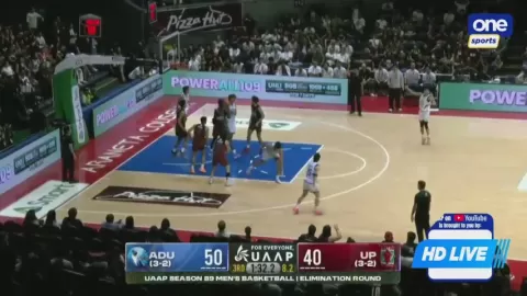 Poster siaran ADU Falcons VS UP Fighting Maroons