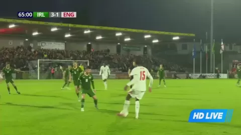 Poster siaran Ireland U21 VS England U21