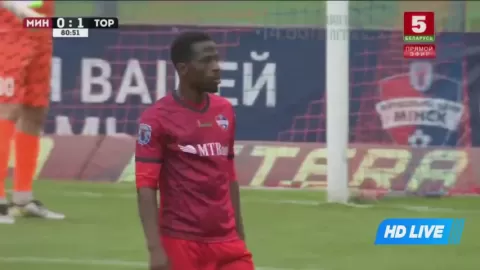 Poster siaran FC Minsk VS FC Torpedo Zhodino