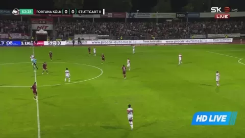 Poster siaran Fortuna Köln VS VfB Stuttgart II