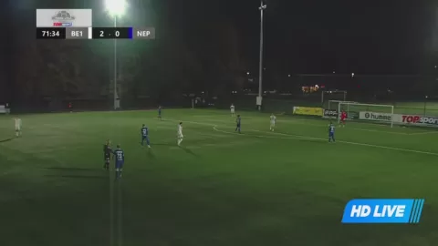 Poster siaran BE1 NFA VS FK Neptunas Klaipeda