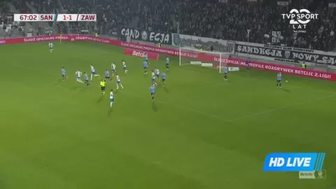 Poster siaran Sandecja Nowy Sacz VS Zawisza Bydgoszcz SA