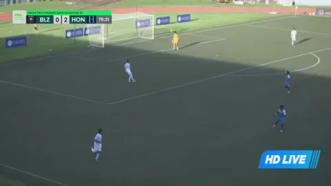 Poster siaran Belize U16 VS Honduras U16
