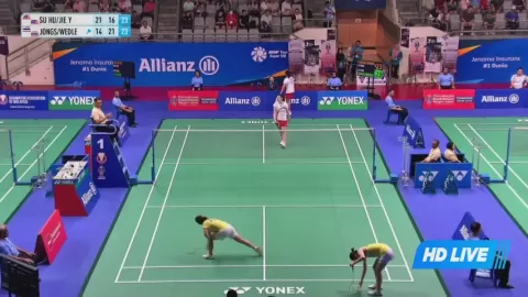 Poster siaran S.Cheng/C.Yu VS Jongsathapornparn O / Wedler S S